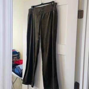 Never been worn green velour Calvin Klein sweatpants